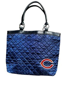 Chicago Bears Quilted Purse tote bag Pro-FAN-ity navy black and orang NFL